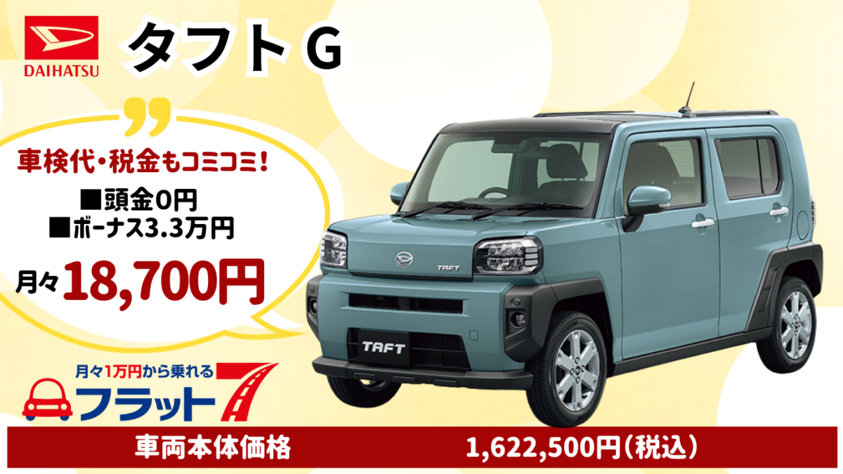 新車タフトGのカーリース