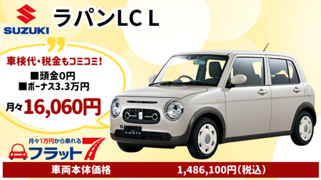 新車ラパンLC Lのカーリース