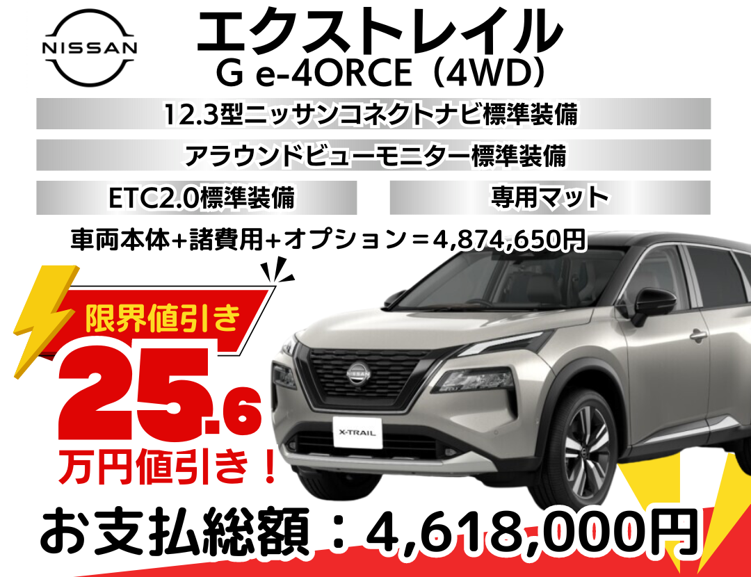 値下げー！新品！日産純正エクストレイル用