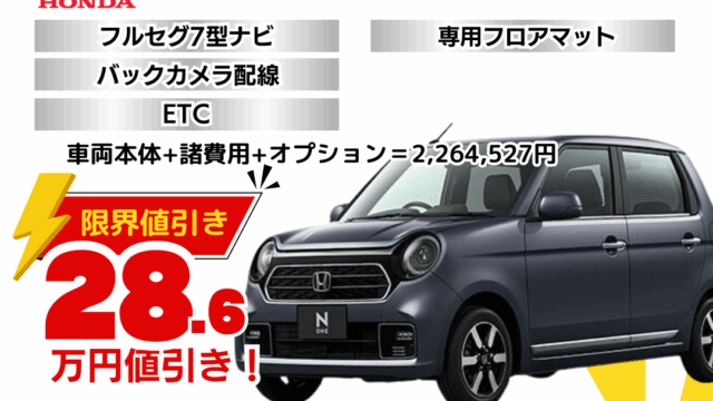 新車N-ONEの限界お値引きプラン