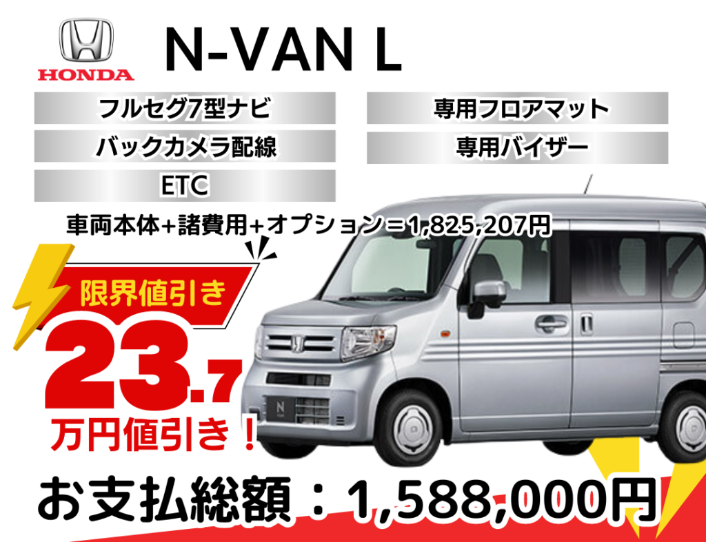 新車N-VANの限界お値引きプラン