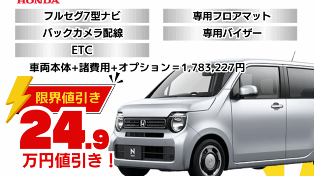 新車N-WGNの限界お値引きプラン