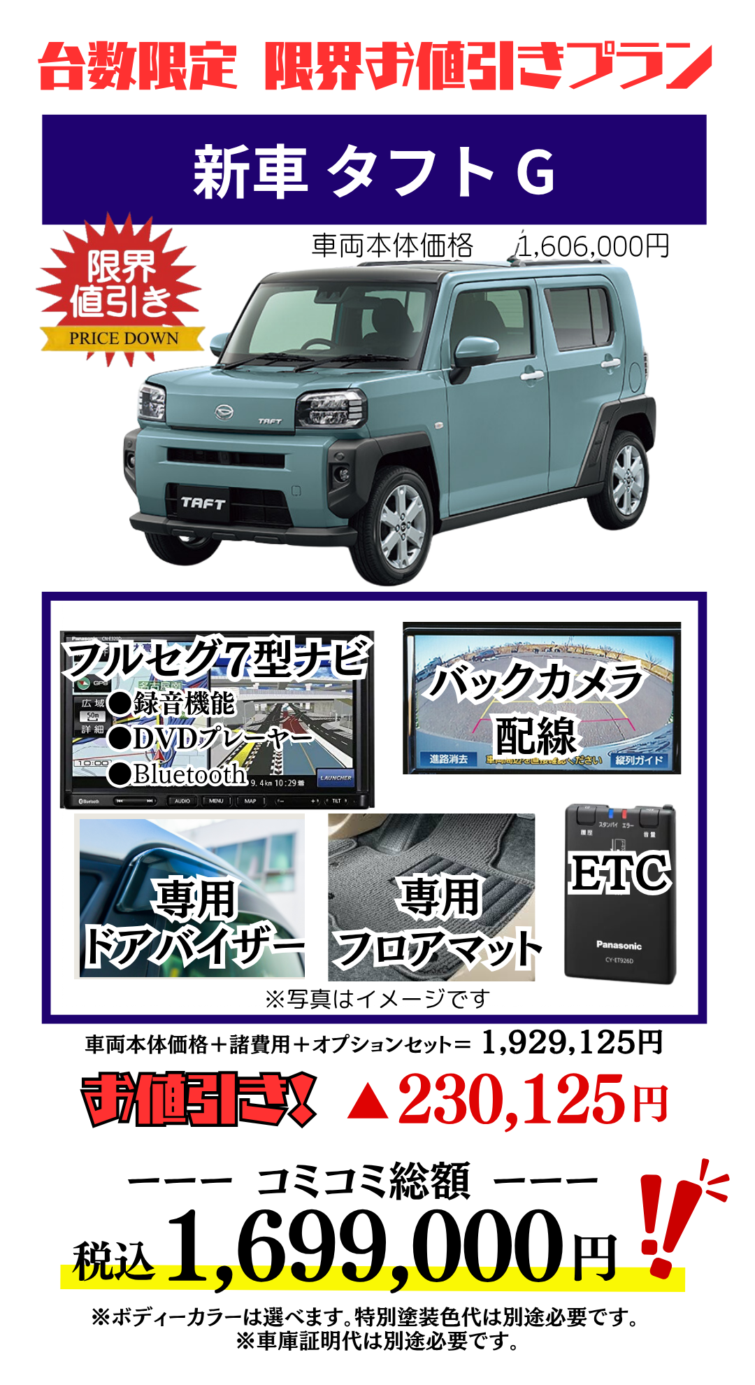 新車タフトの限界お値引きプラン見積もり