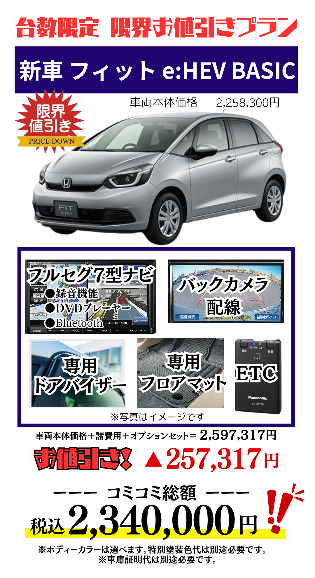 新車フィットの限界お値引きプラン見積もり