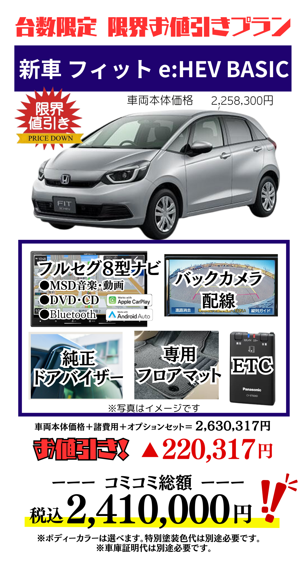 新車フィットの限界お値引きプラン見積もり