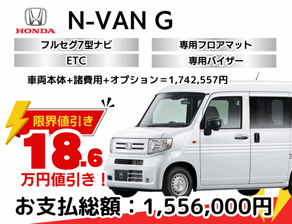 新車N-VANの限界お値引きプラン