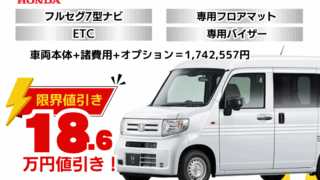 新車N-VANの限界お値引きプラン