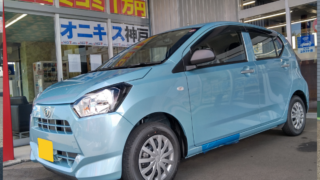 新車　ミライース　スカイブルー