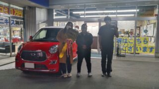 Y様のキャストをご納車。希少な赤と白の2トーンカラーのキャストスタイルに小笠原を添えて。