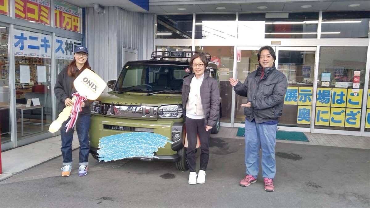 素敵な笑顔で待ちに待った新車カーキタフト！！ 祝☆ご納車☆