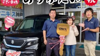 本日ご納車だったＴ様ご夫婦の愛車：ソリオヴァンディッドご納車写真