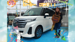 明石西店、新車ルーミー　M様の納車写真