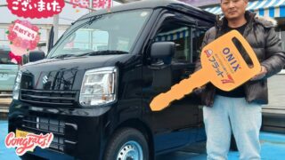 明石西店、Ｙ様　新車エブリィの納車写真。