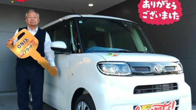 明石西店　Ｍ様　新車タントの納車写真です。