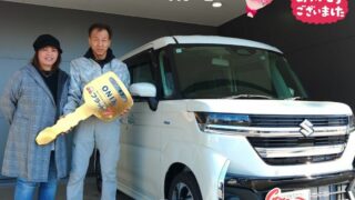 明石西店　Ｏ様　新車　スペーシアカスタムの納車写真