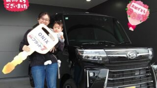 明石西店　Ｕ様　新車　タントカスタムの納車写真です。