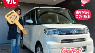 明石西店　Ｈ様　新車　タントの納車写真です。