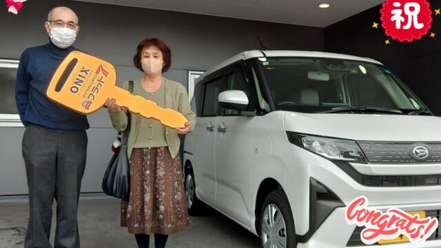 明石西店　M様　新車　ムーヴの納車写真です。