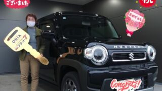 明石西店　O様　新車　ハスラー納車のお写真です。