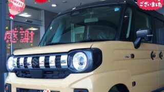 明石西店　Ｉ様　新車　スペーシアギアの納車のお写真です。