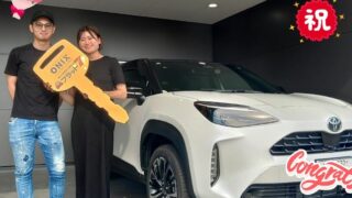 明石西店　I様　新車　ヤリスクロスの納車のお写真です。