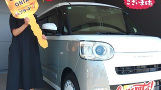明石西店　Ｎ様　新車　ムーヴキャンバス納車のお写真です。